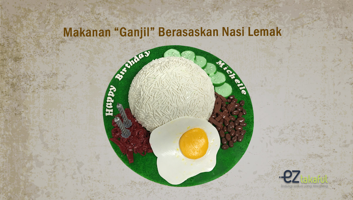 Kek Keju Nasi Lemak
